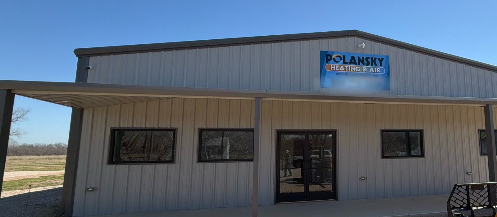 The Polansky Heating & Air shop on S 3rd Street in Waco
